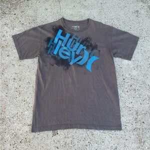 Vintage Y2K Hurley Short Sleeve Graphic T-Shirt Large Tribal Skate Grunge USA